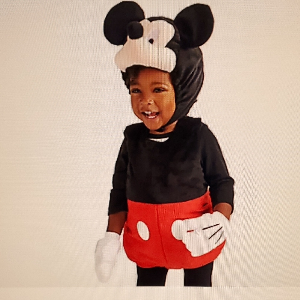 NWT Disney Store Mickey Mouse Plush Baby Costume size 6-12 months